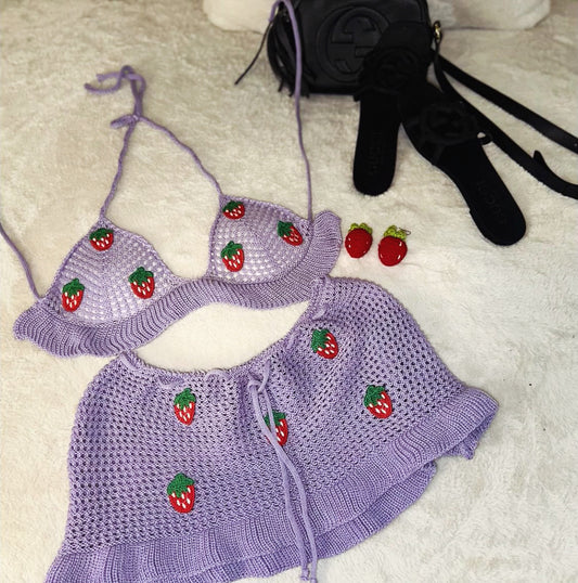 Ravish haute purple strawberry set