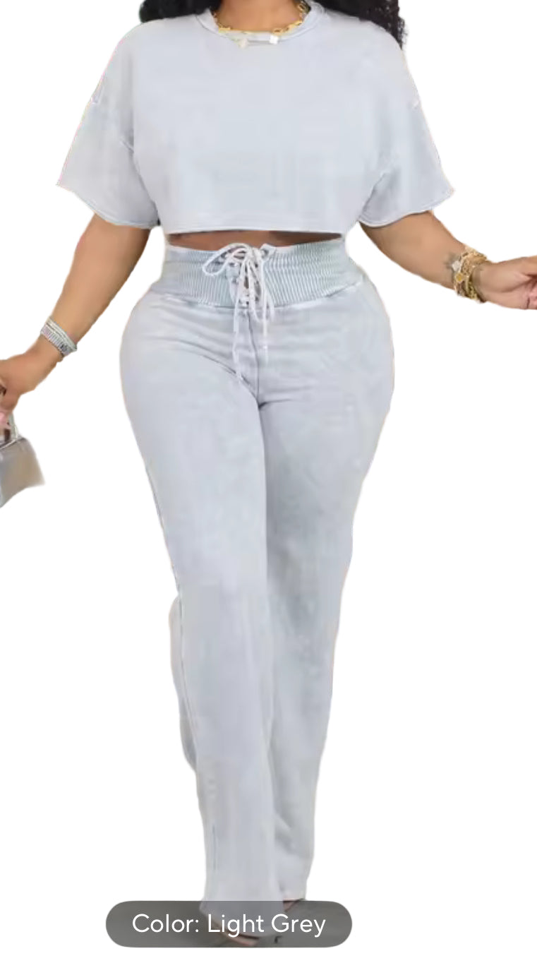 Ravish crop top pant set